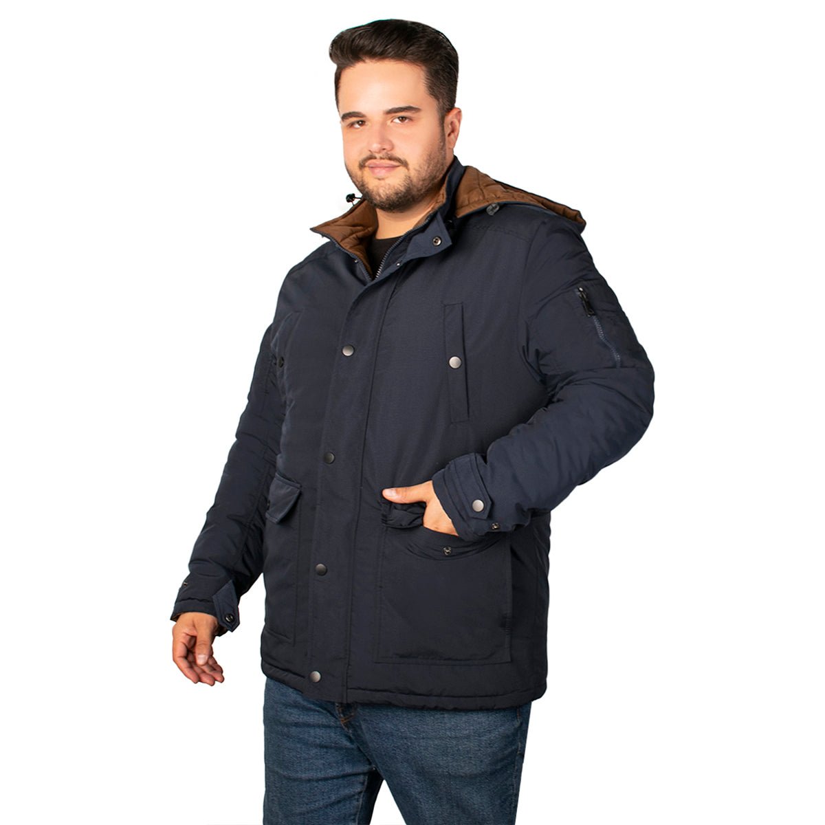 Foto 4 pulgar | Chamarra Greenlander Reversible Con Capucha Desmontable Tallas Extra Para Hombre