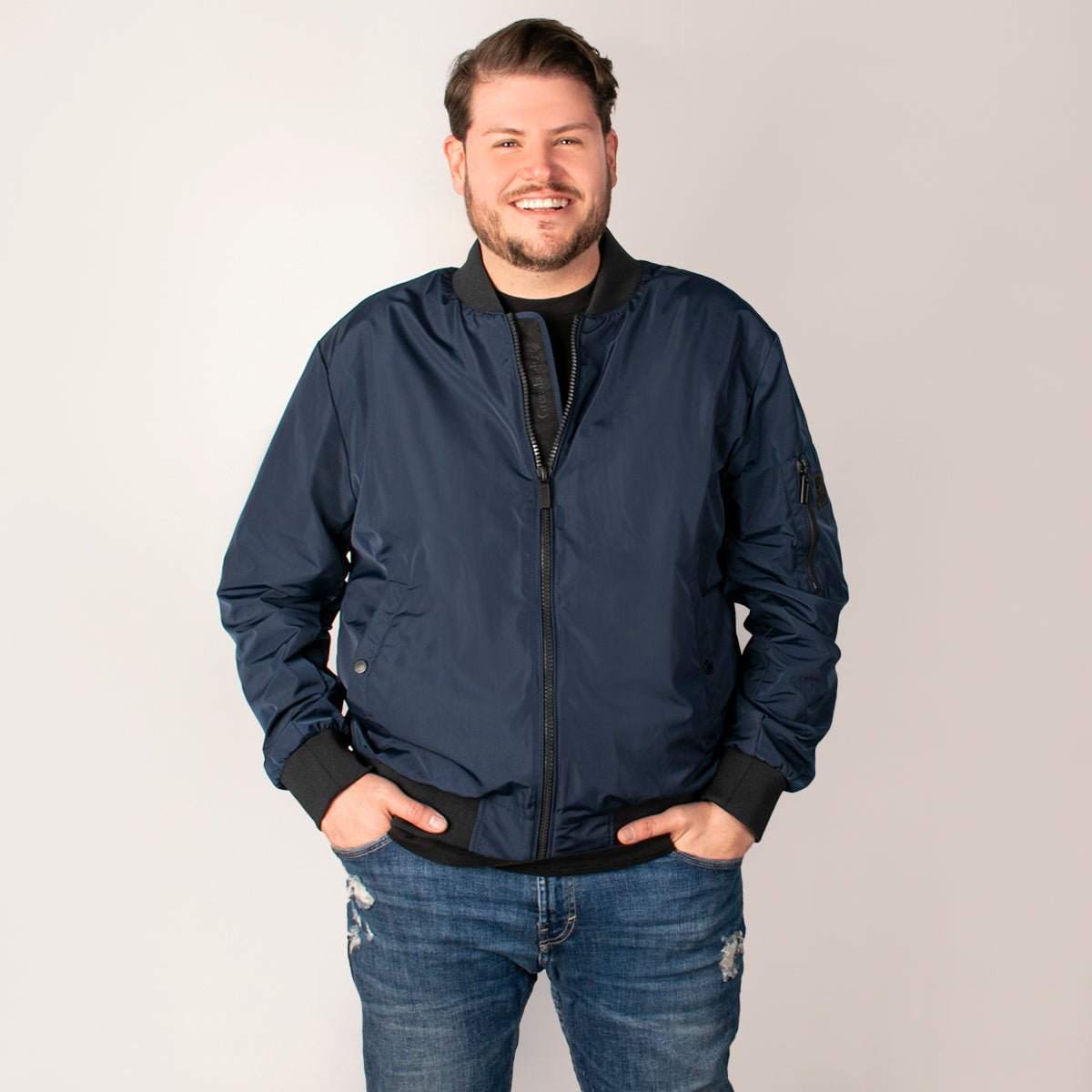 Chamarra Greenlander Bomber Acolchadatallas Extras Para Hombre
