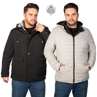 Foto 4 | Chamarra Greenlander Reversible Con Capucha Desmontable Tallas Extra Para Hombre