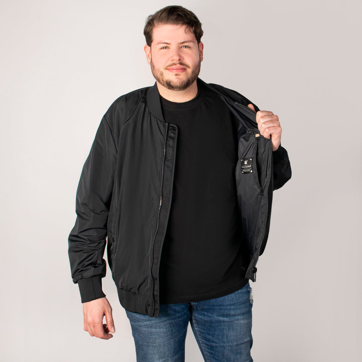 Foto 3 pulgar | Chamarra Greenlander Bomber Acolchadatallas Extras Para Hombre