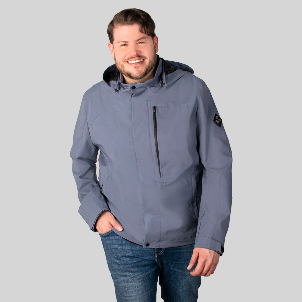 Foto 1 | Chamarra Greenlander Con Capucha Tallas Extra Ligera Para Hombre