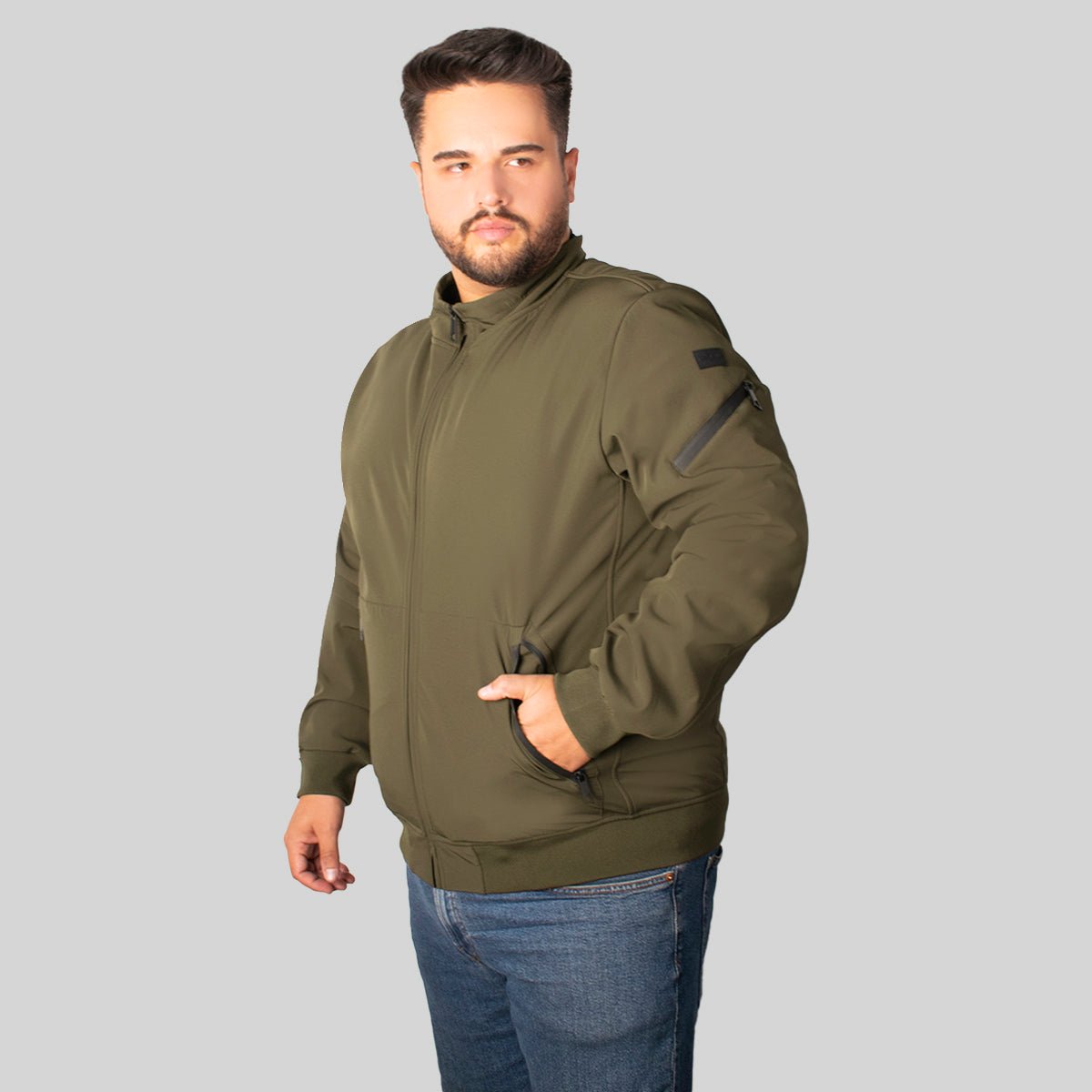 Chamarra Greenlander Softshell Con Forro Polar Tallas Extra Para Hombre