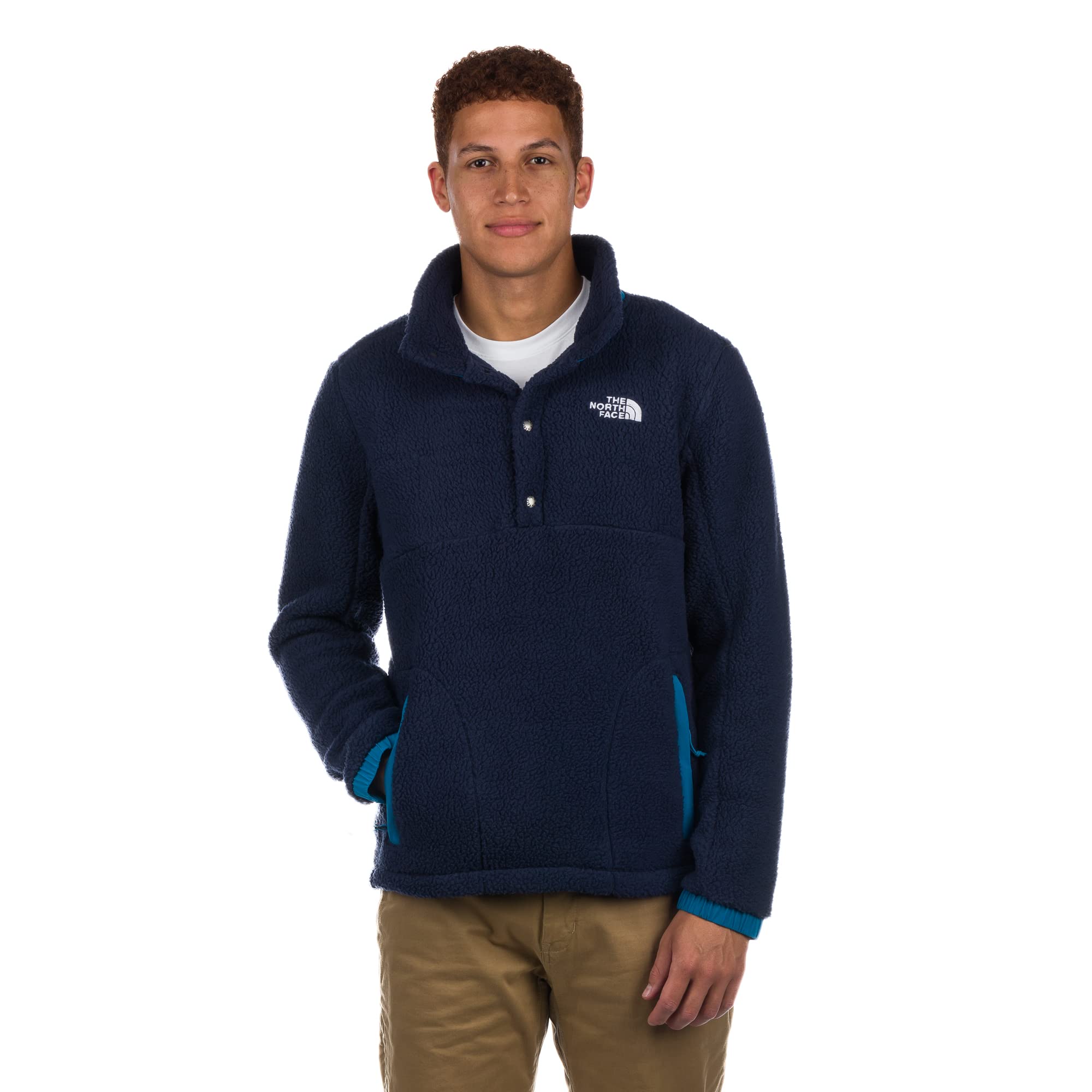 Foto 2 pulgar | Fleece The North Face Parkview 1/2 Snap Para Hombre, Azul Y Azul, Talla M - Venta Internacional.