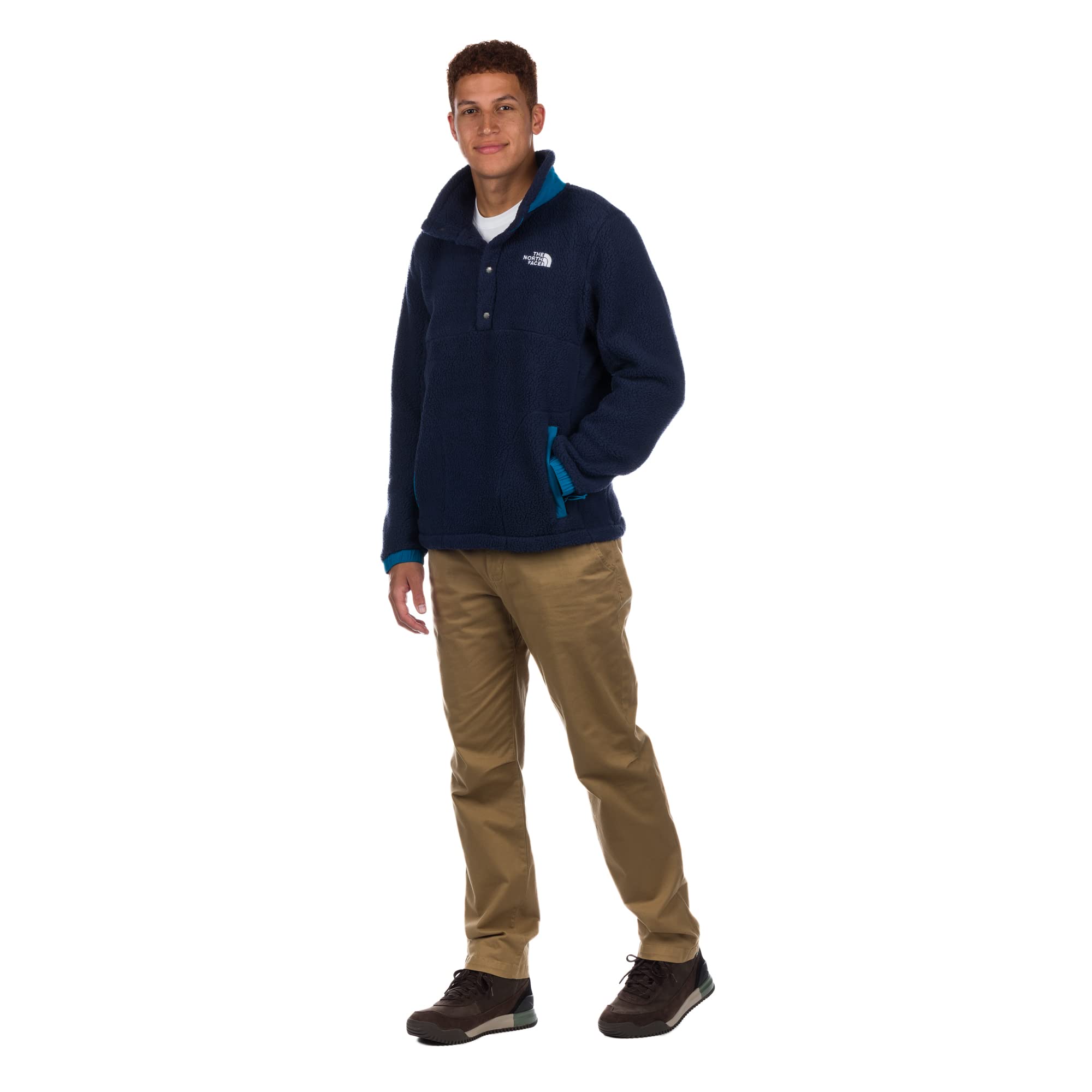 Foto 4 pulgar | Fleece The North Face Parkview 1/2 Snap Para Hombre, Azul Y Azul, Talla M - Venta Internacional.