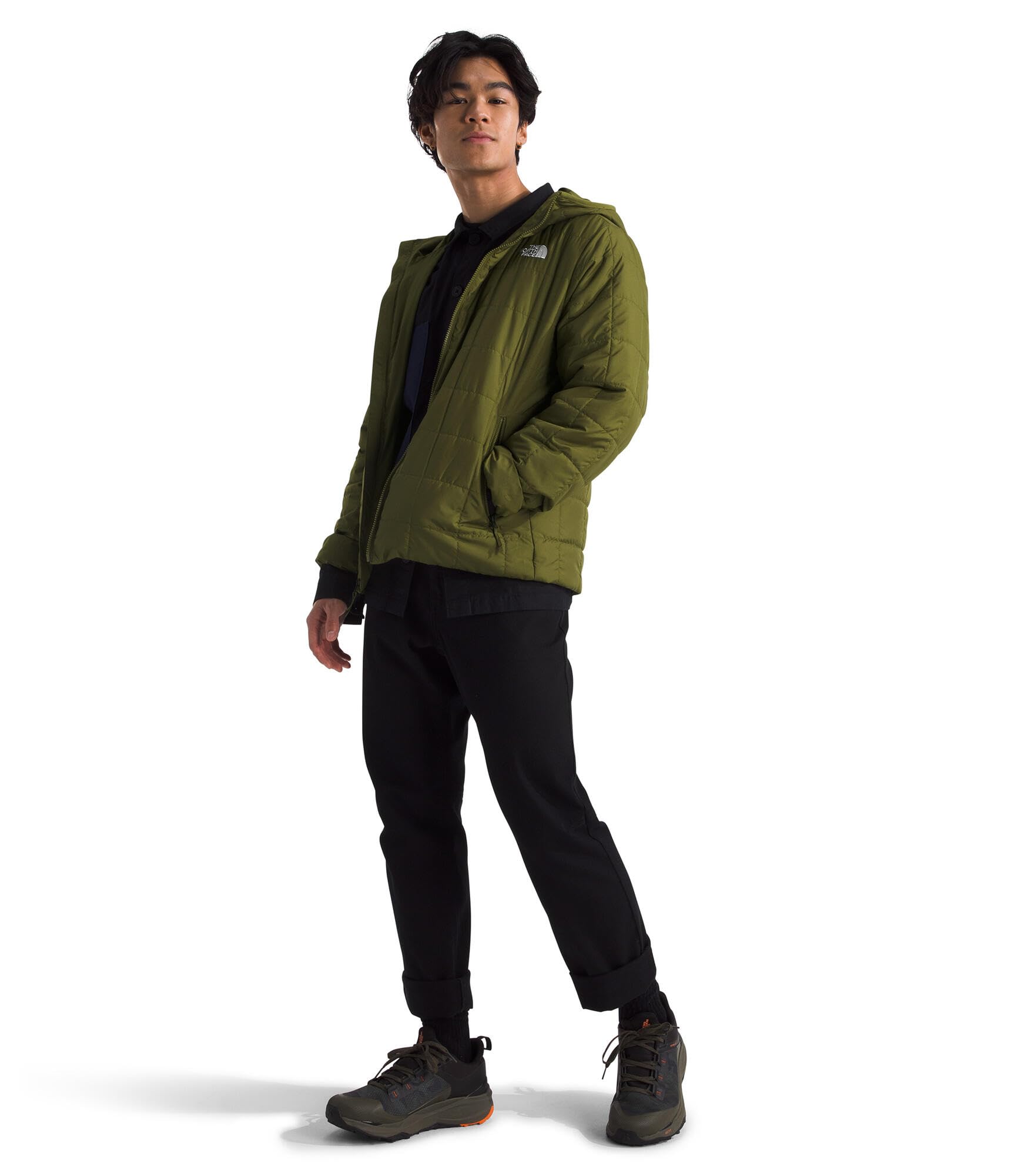 Foto 2 | Sudadera Con Capucha The North Face Para Hombre Junction Insulate Forest Olive - Venta Internacional.