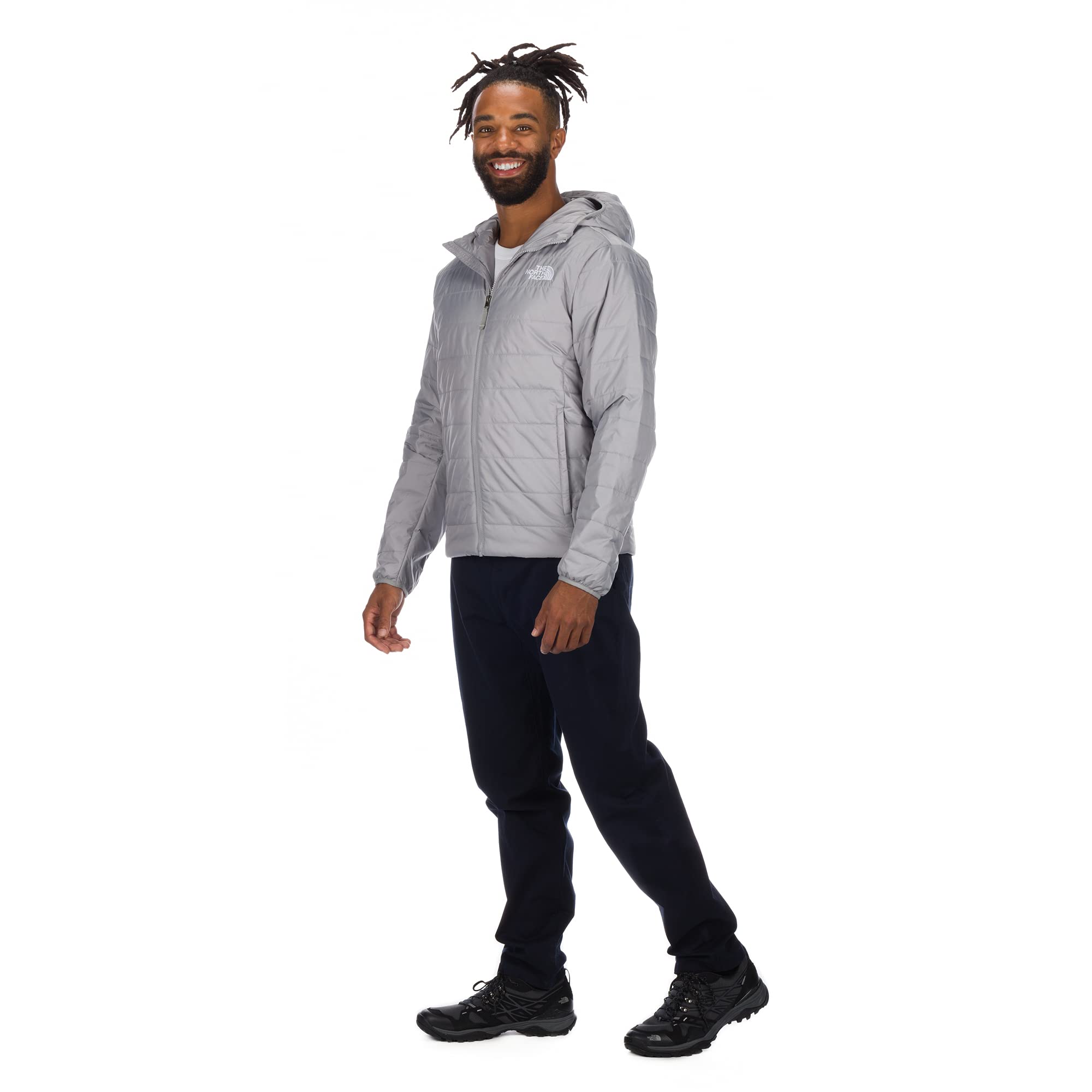 Foto 1 | Sudadera Con Capucha The North Face Flare Para Hombre, Color Gris Combinado, Talla M - Venta Internacional.
