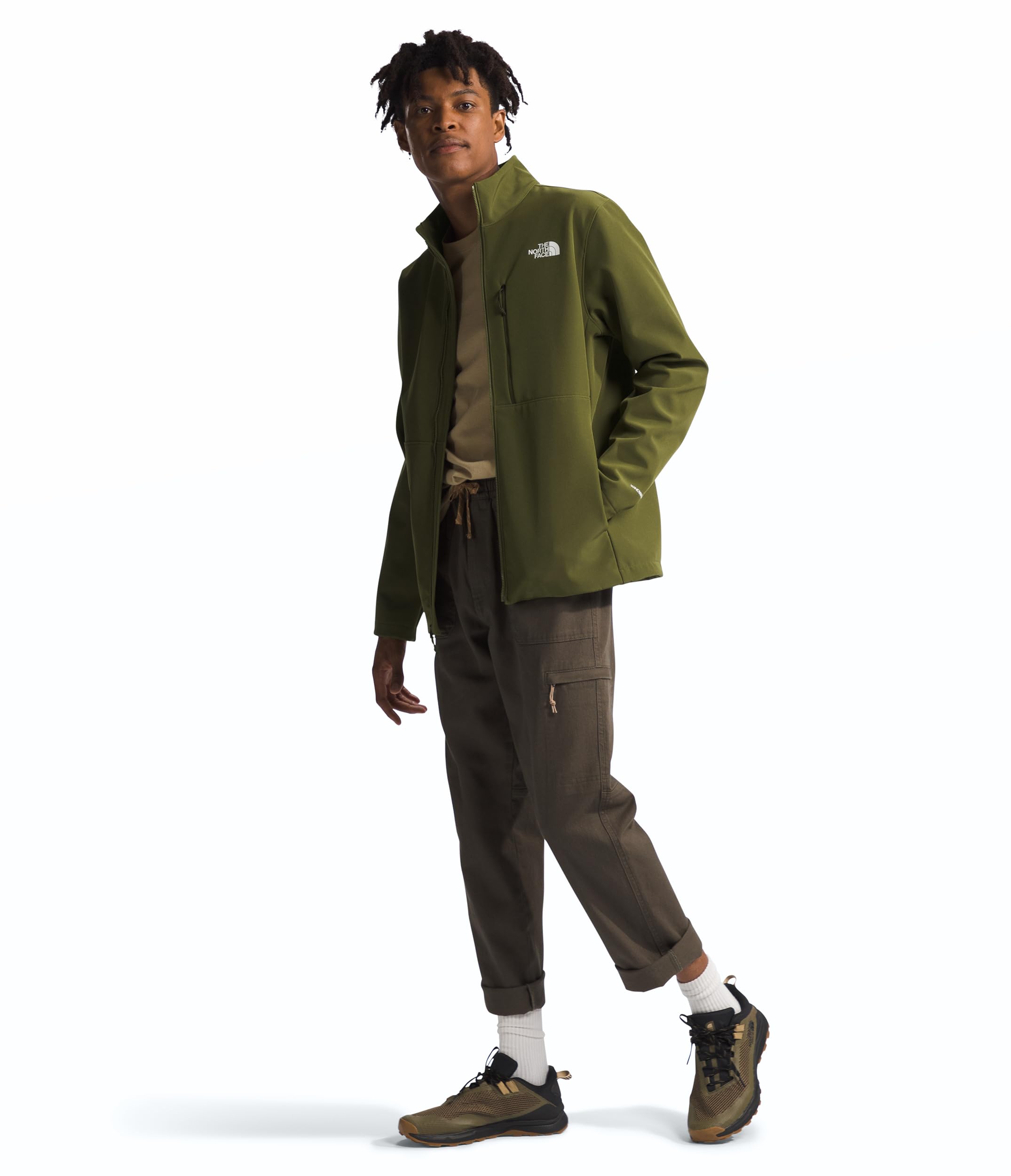 Foto 4 | Chaqueta The North Face Apex Bionic 3 Windproof Olive Xxl Para Hombre - Venta Internacional.