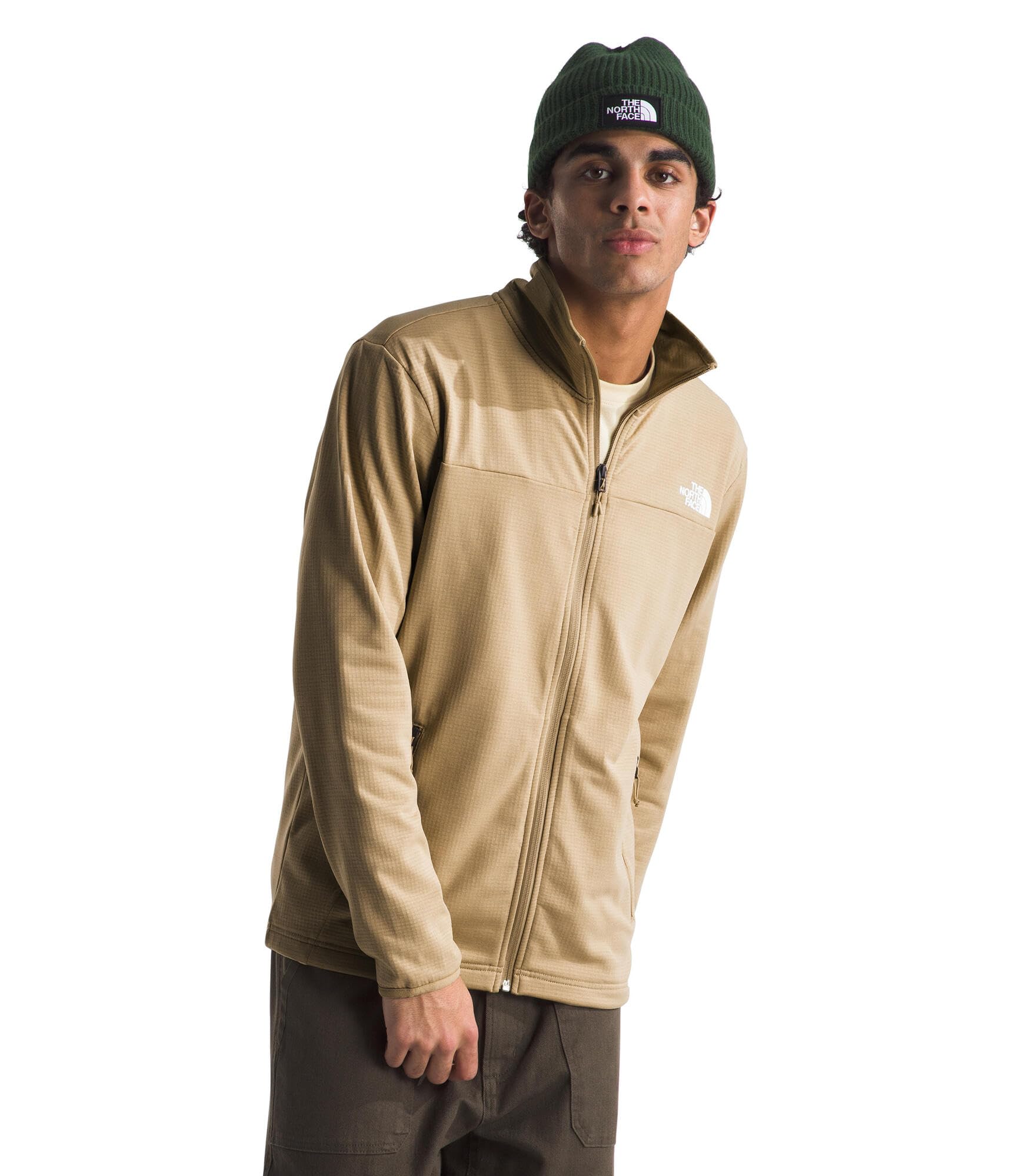 Foto 1 | Chaqueta The North Face Cedar Trail Grid De Forro Polar Para Hombre, Color Caqui Xxl - Venta Internacional.
