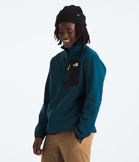 Foto 4 | Chaqueta The North Face Para Hombre Con Cremallera Completa Midnight Petrol - Venta Internacional.