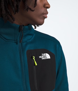 Foto 6 | Chaqueta The North Face Para Hombre Con Cremallera Completa Midnight Petrol - Venta Internacional.