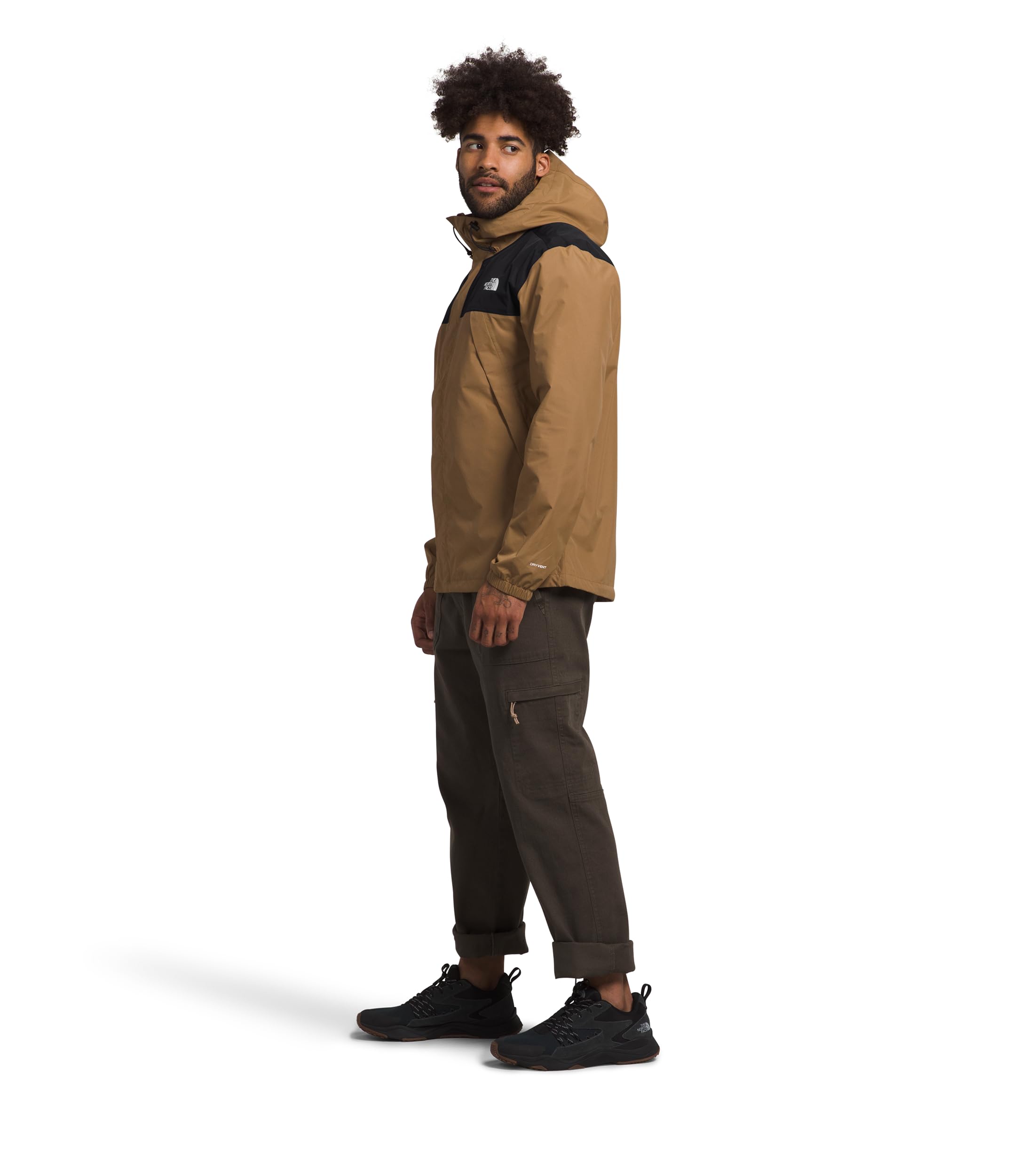 Foto 3 | Chaqueta The North Face Antora Waterproof Para Hombre, Color Marrón Utilitario - Venta Internacional.