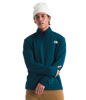 Foto 1 | Forro Polar Cedar Trail Grid De The North Face Para Hombre Con Cierre 1/4, Midnight Petrol, Xl - Venta Internacional.