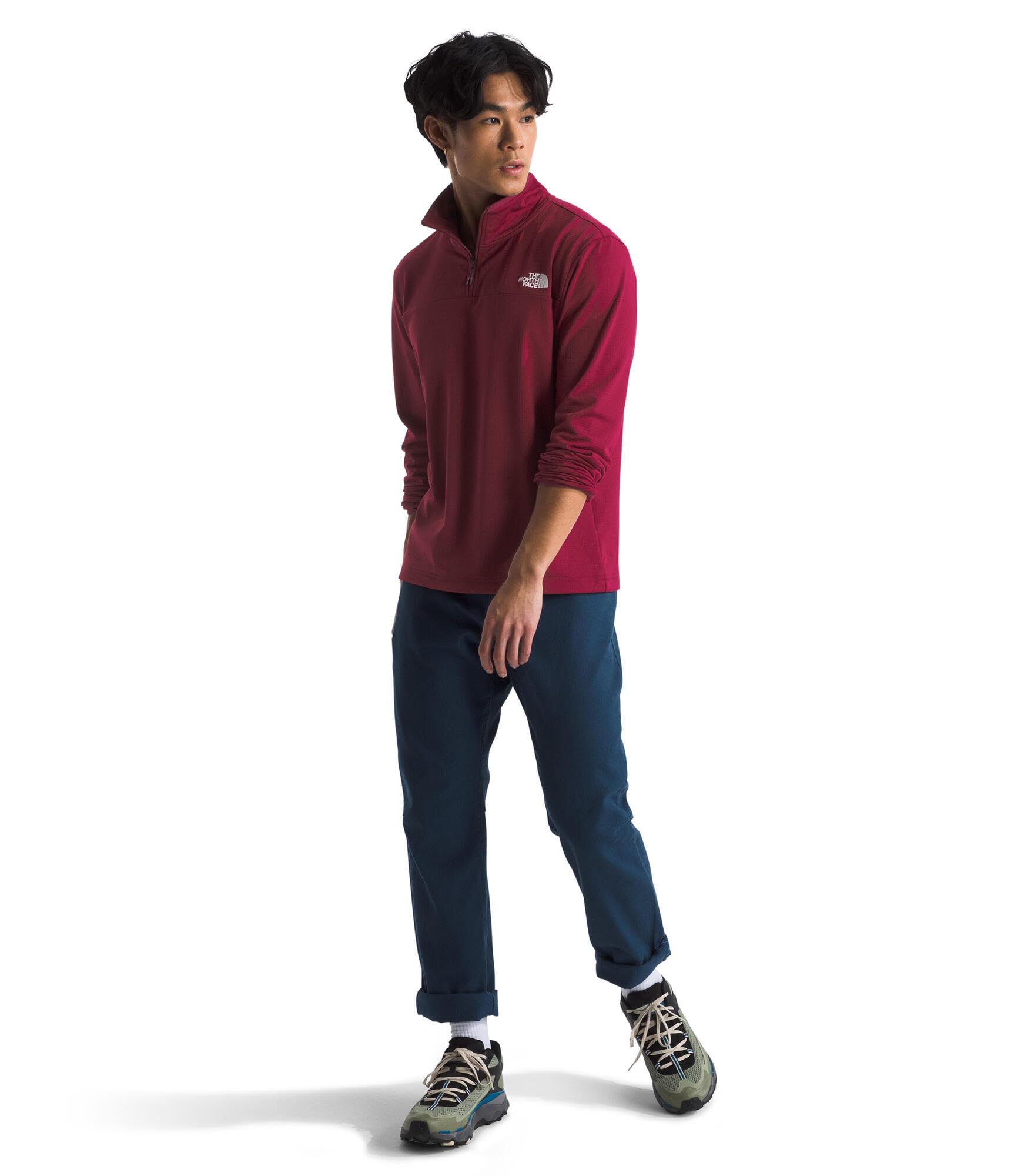 Foto 3 pulgar | Chaqueta Polar The North Face Cedar Trail Grid Para Hombre Beetroot - Venta Internacional.