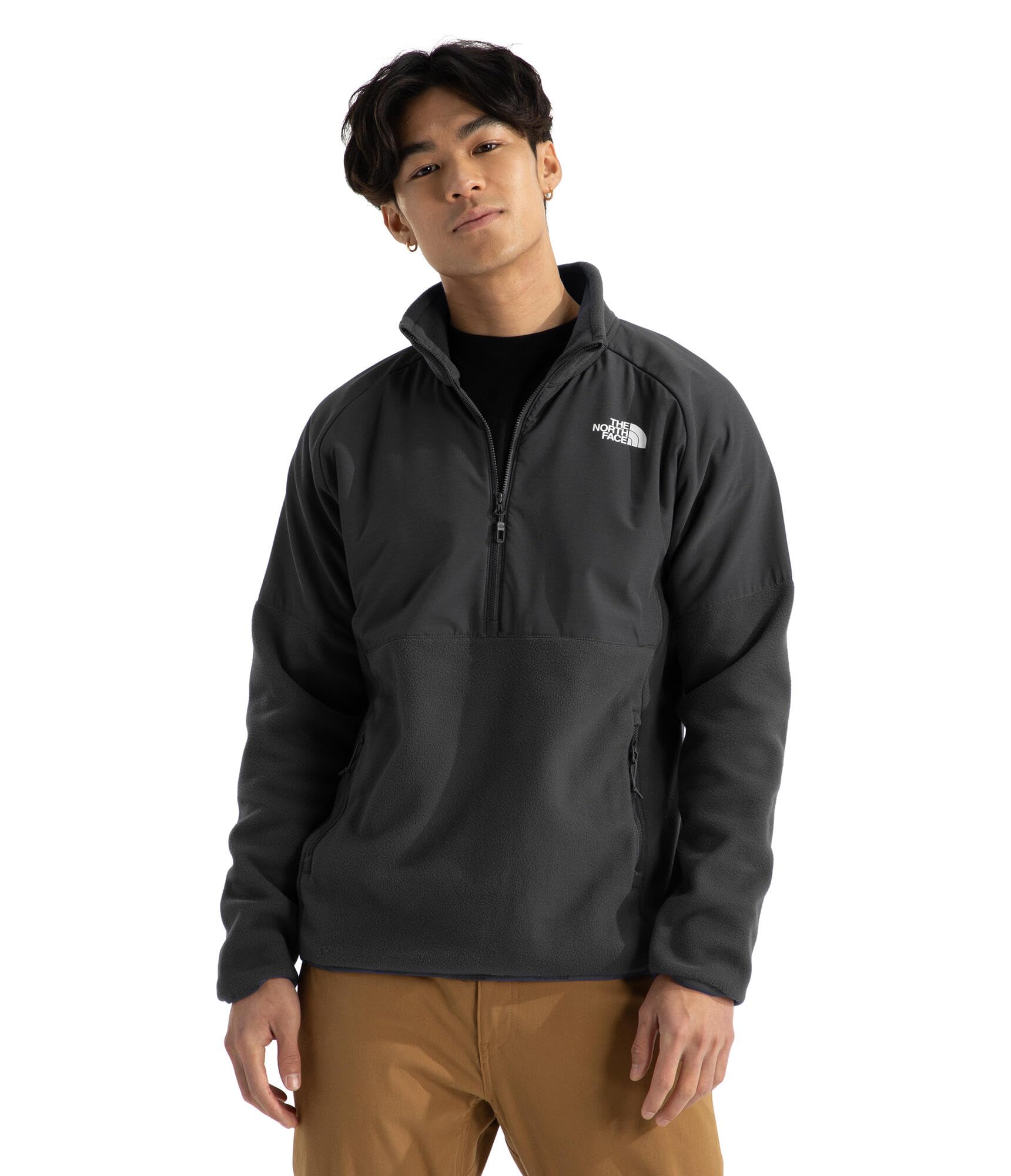 Foto 2 pulgar | Chaqueta The North Face Para Hombre Glacier Heavyweight Con Media Cremallera, Color Gris - Venta Internacional.