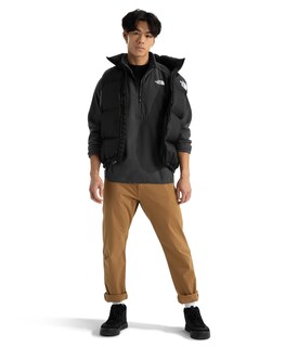 Foto 2 | Chaqueta The North Face Para Hombre Glacier Heavyweight Con Media Cremallera, Color Gris - Venta Internacional.