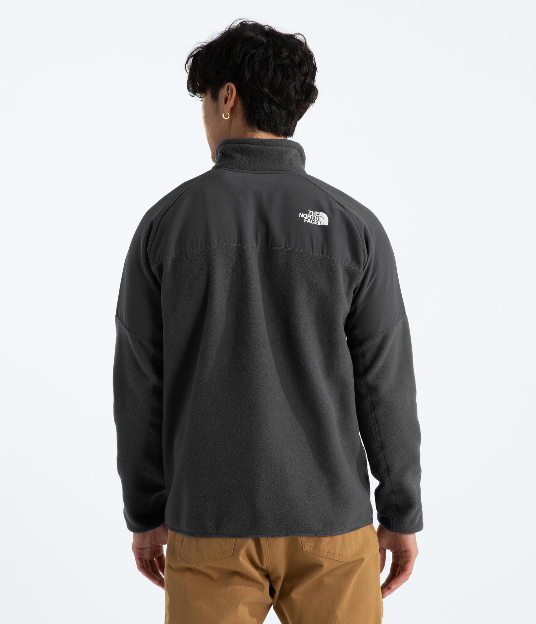 Foto 5 pulgar | Chaqueta The North Face Para Hombre Glacier Heavyweight Con Media Cremallera, Color Gris - Venta Internacional.