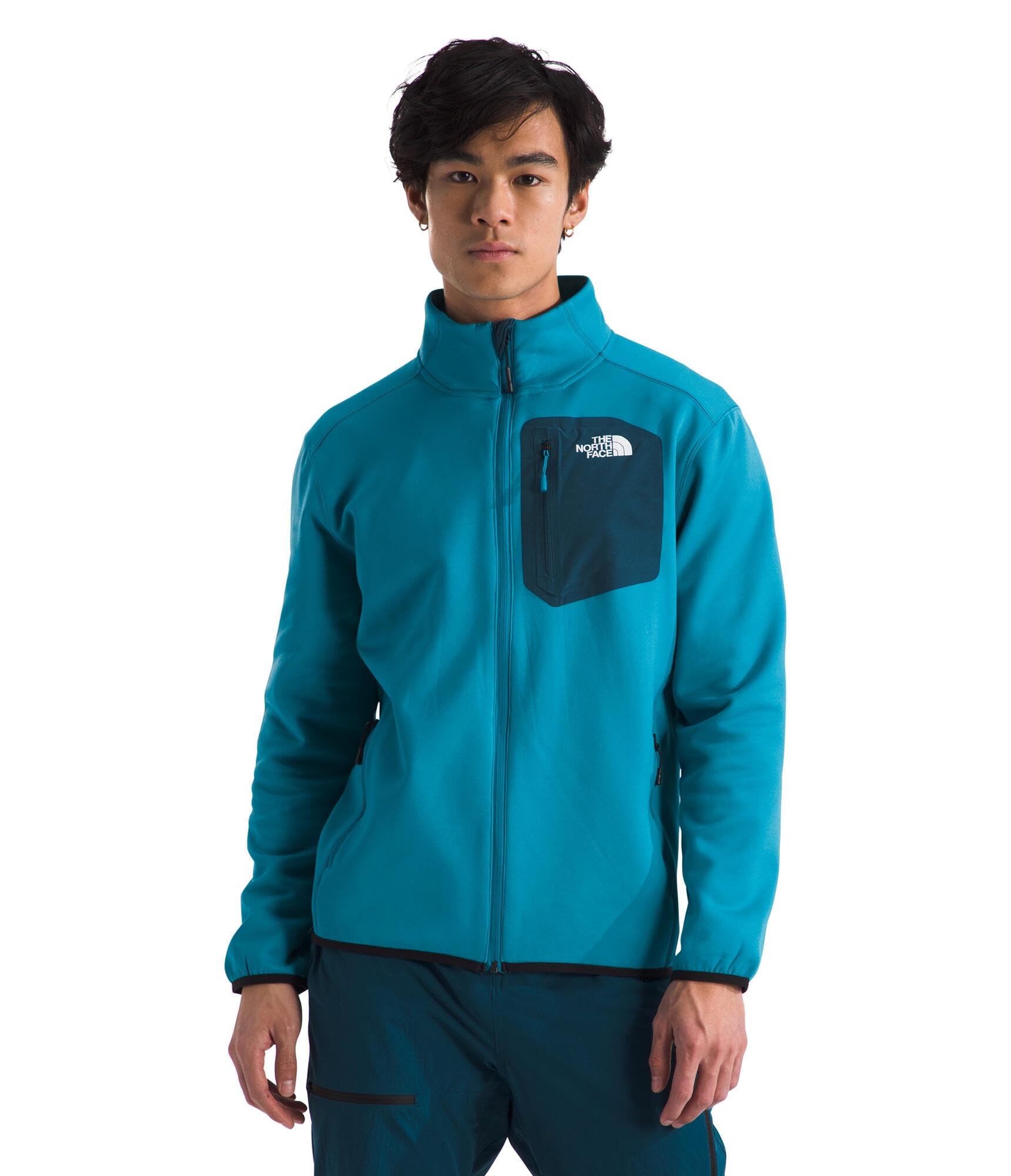 Foto 2 pulgar | Chaqueta The North Face Para Hombre Con Estampado De Cremallera Completa, Color Azul Alcalino - Venta Internacional.