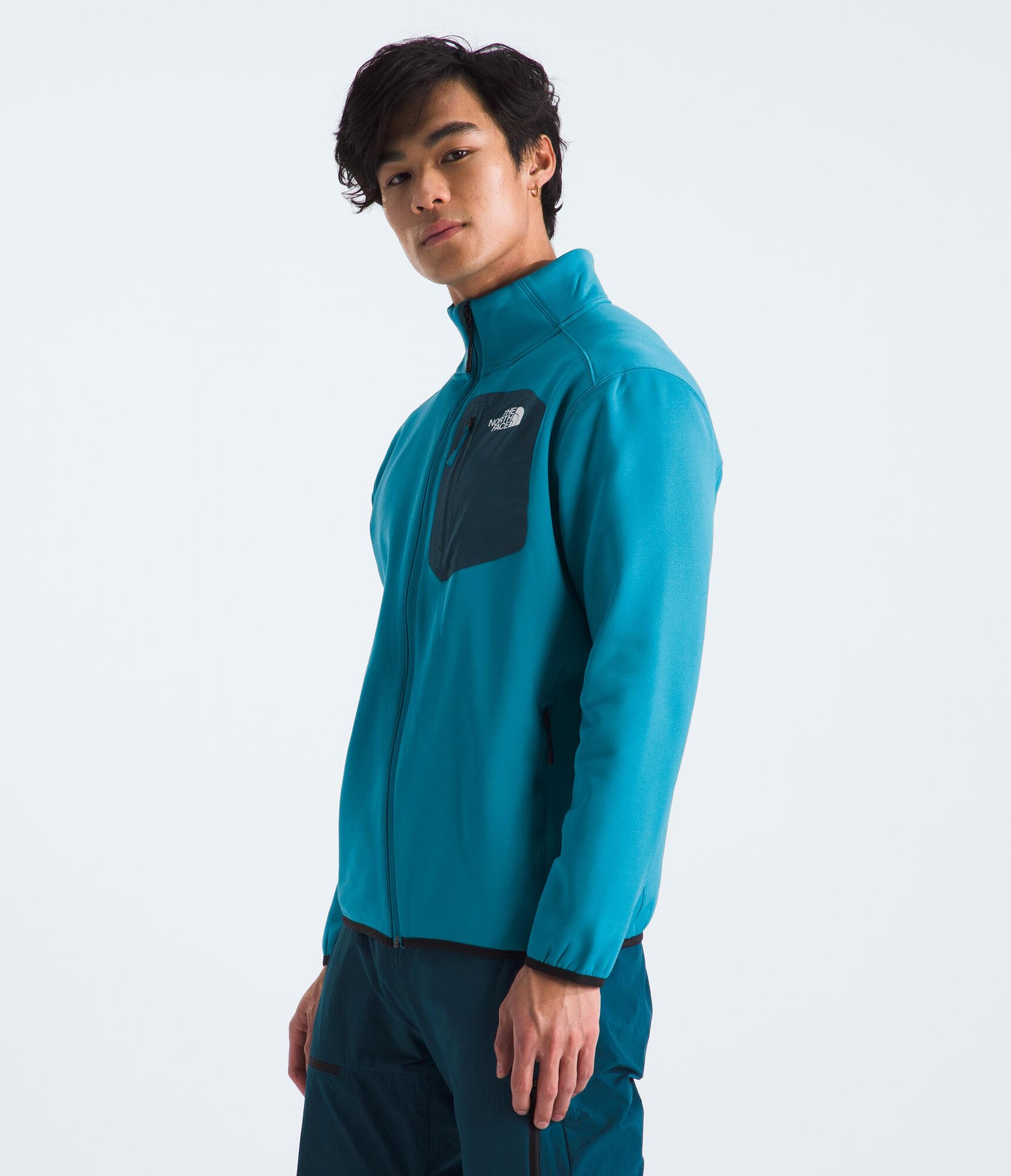 Foto 4 pulgar | Chaqueta The North Face Para Hombre Con Estampado De Cremallera Completa, Color Azul Alcalino - Venta Internacional.