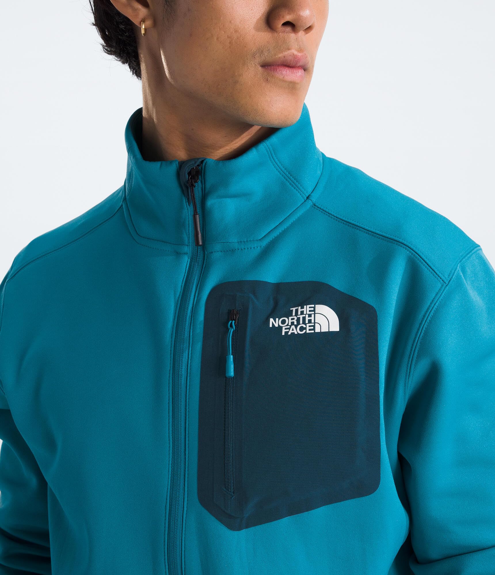 Foto 6 pulgar | Chaqueta The North Face Para Hombre Con Estampado De Cremallera Completa, Color Azul Alcalino - Venta Internacional.