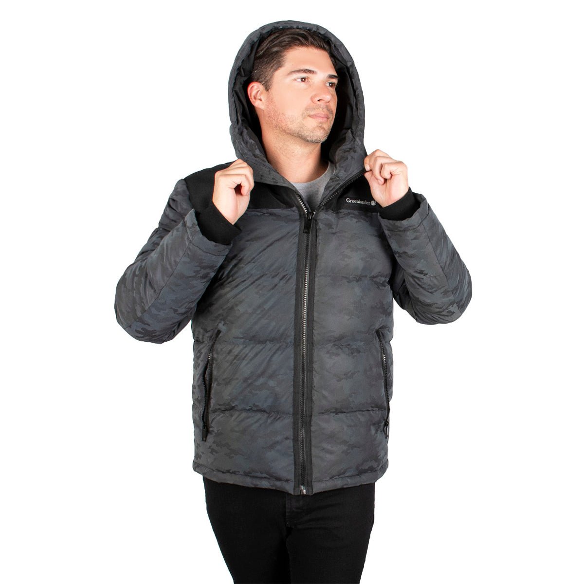 Foto 6 pulgar | Chamarra Greenlander Con Gorro Acolchadacolor Oxford Camuflajeado Para Hombre