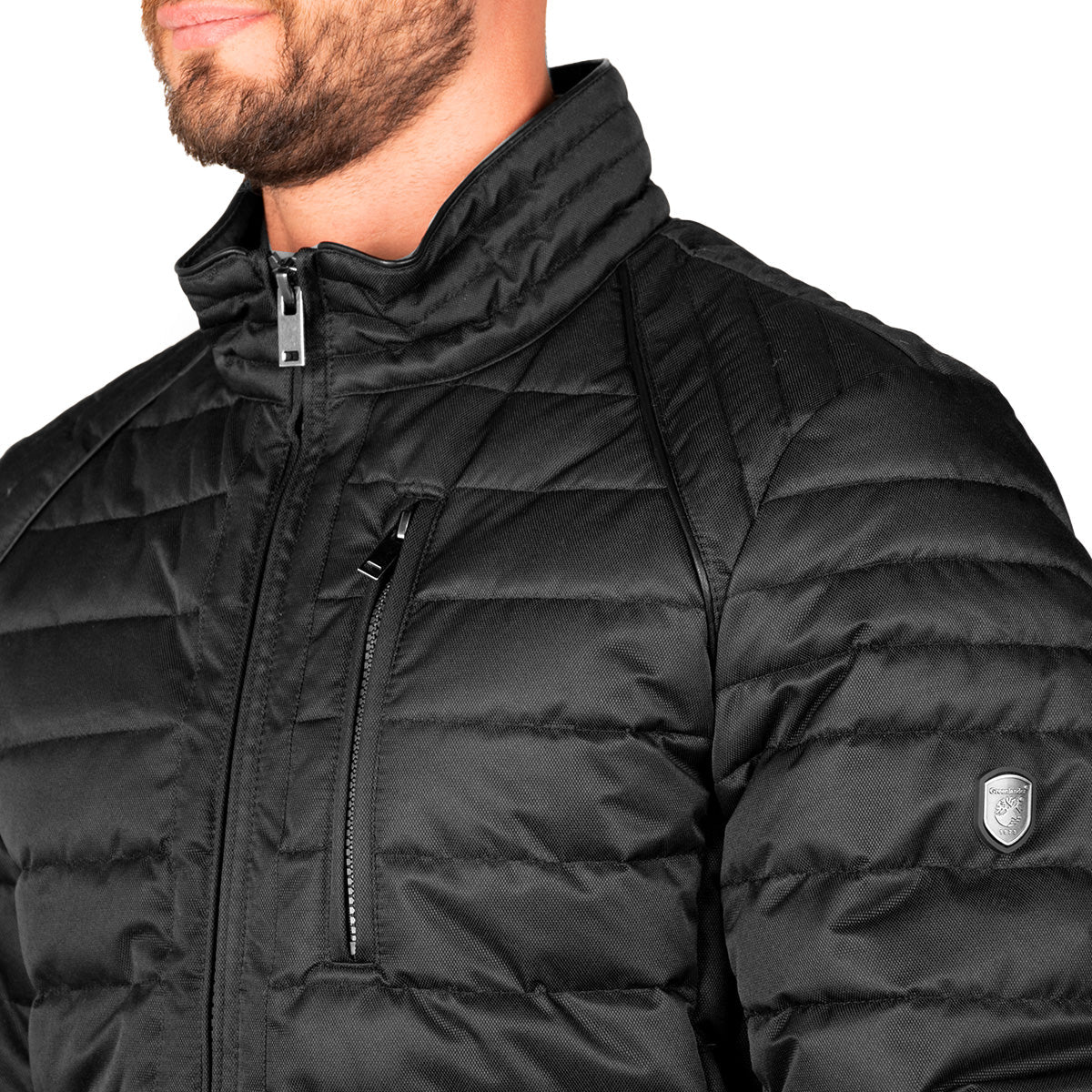 Foto 6 pulgar | Chamarra Greenlander Lifestyle Capitonada Cuello Alto Para Hombre