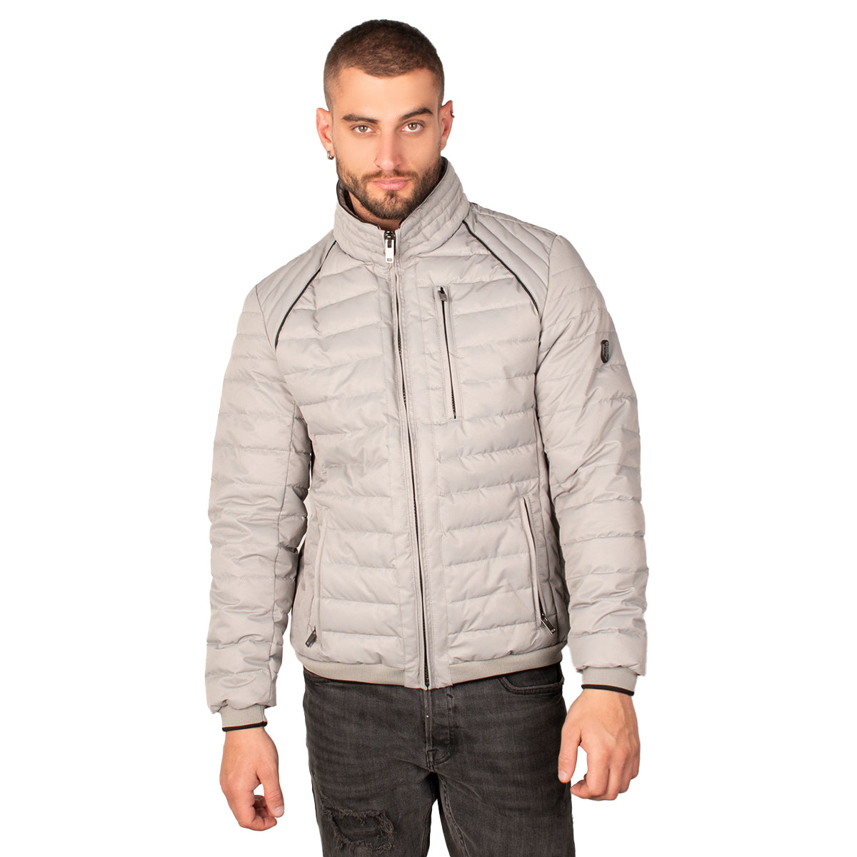 Chamarra Greenlander Lifestyle Capitonada Cuello Alto Para Hombre