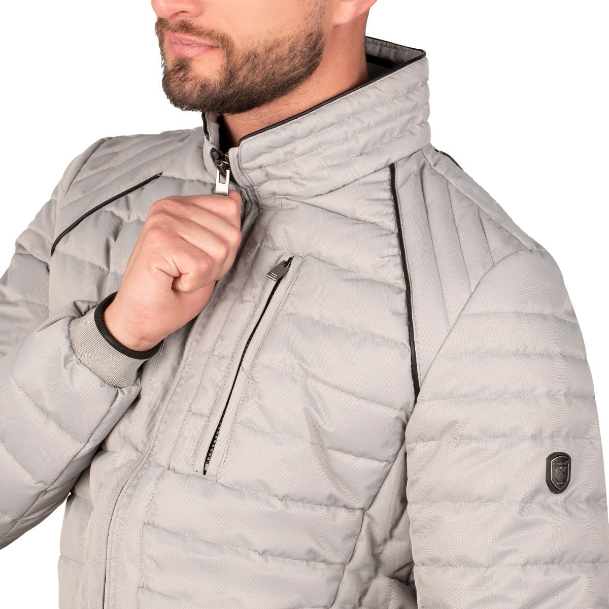 Foto 6 pulgar | Chamarra Greenlander Lifestyle Capitonada Cuello Alto Para Hombre