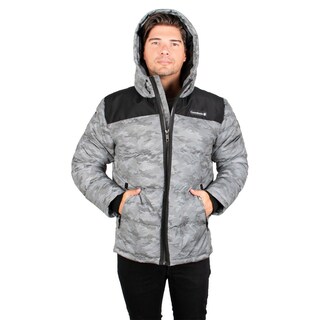 Foto 5 | Chamarra Greenlander Con Gorro Acolchada Color Gris Camuflajeado Para Hombre
