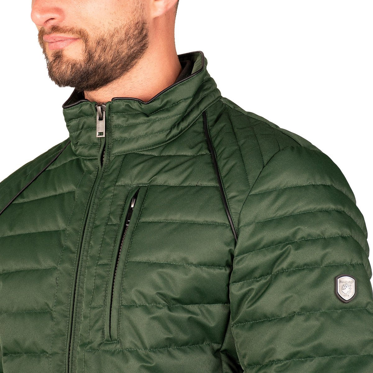 Foto 6 pulgar | Chamarra Greenlander Lifestyle Capitonada Cuello Alto Para Hombre