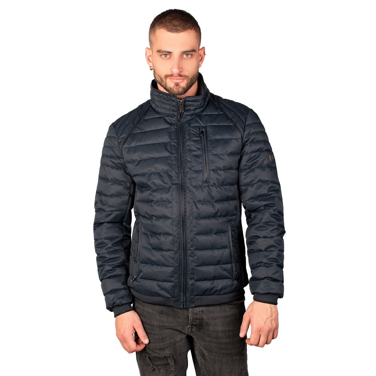 Chamarra Greenlander Lifestyle Capitonada Cuello Alto Para Hombre