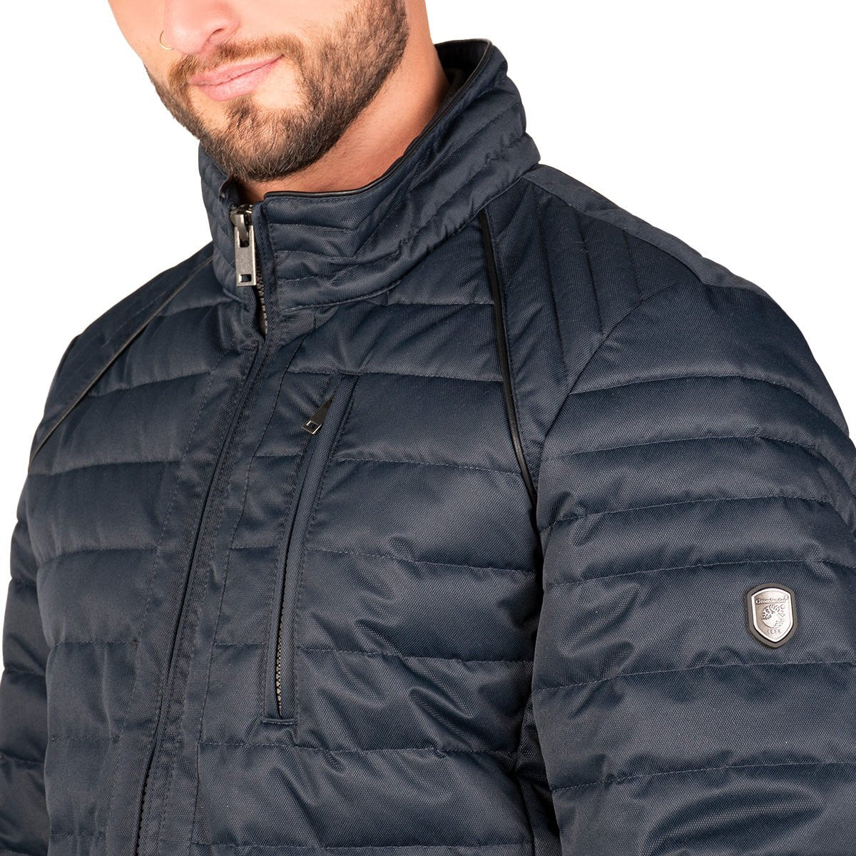 Foto 4 | Chamarra Greenlander Lifestyle Capitonada Cuello Alto Para Hombre