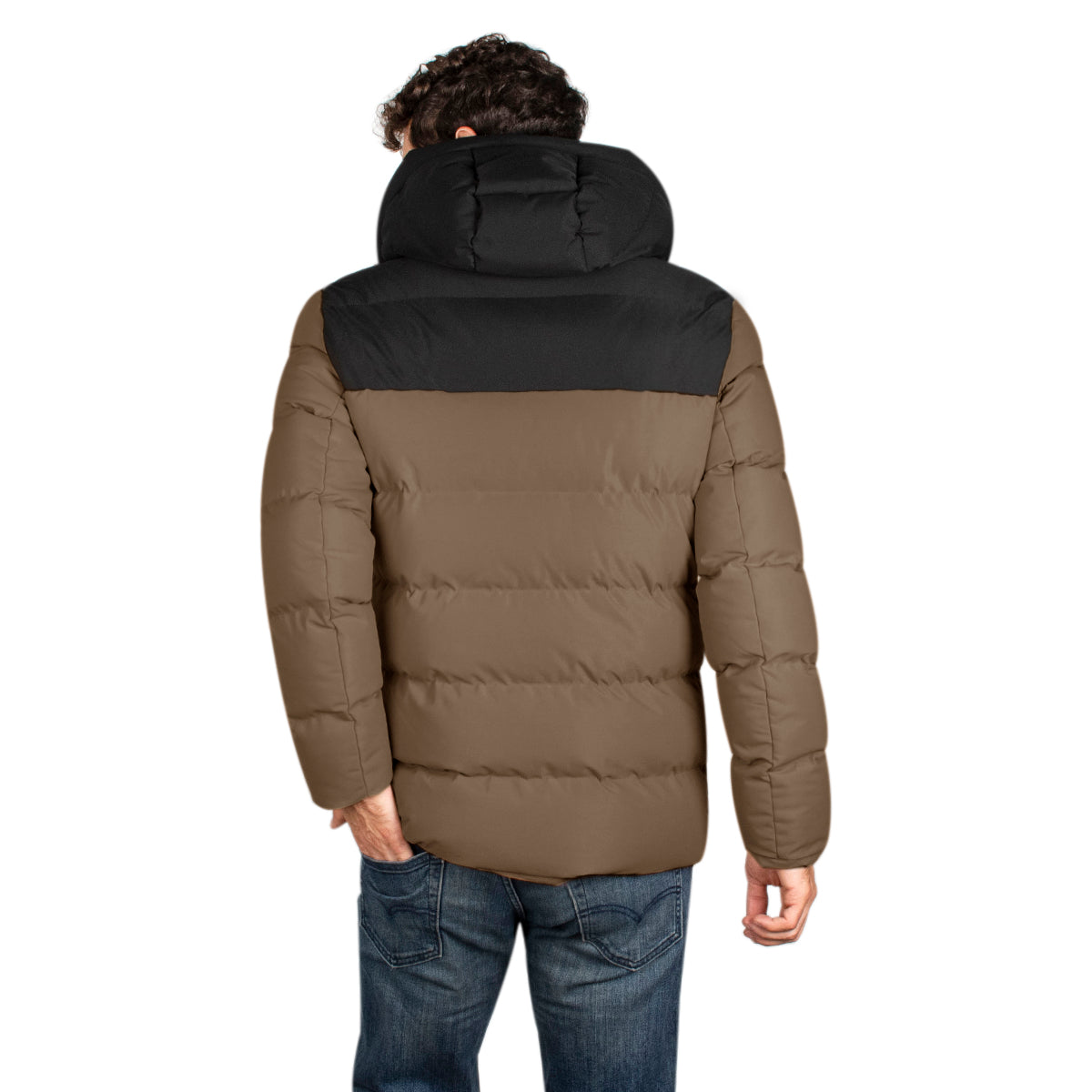 Foto 4 pulgar | Chamarra Greenlander Acolchada Premium Con Gorro Color Kakhi Para Hombre