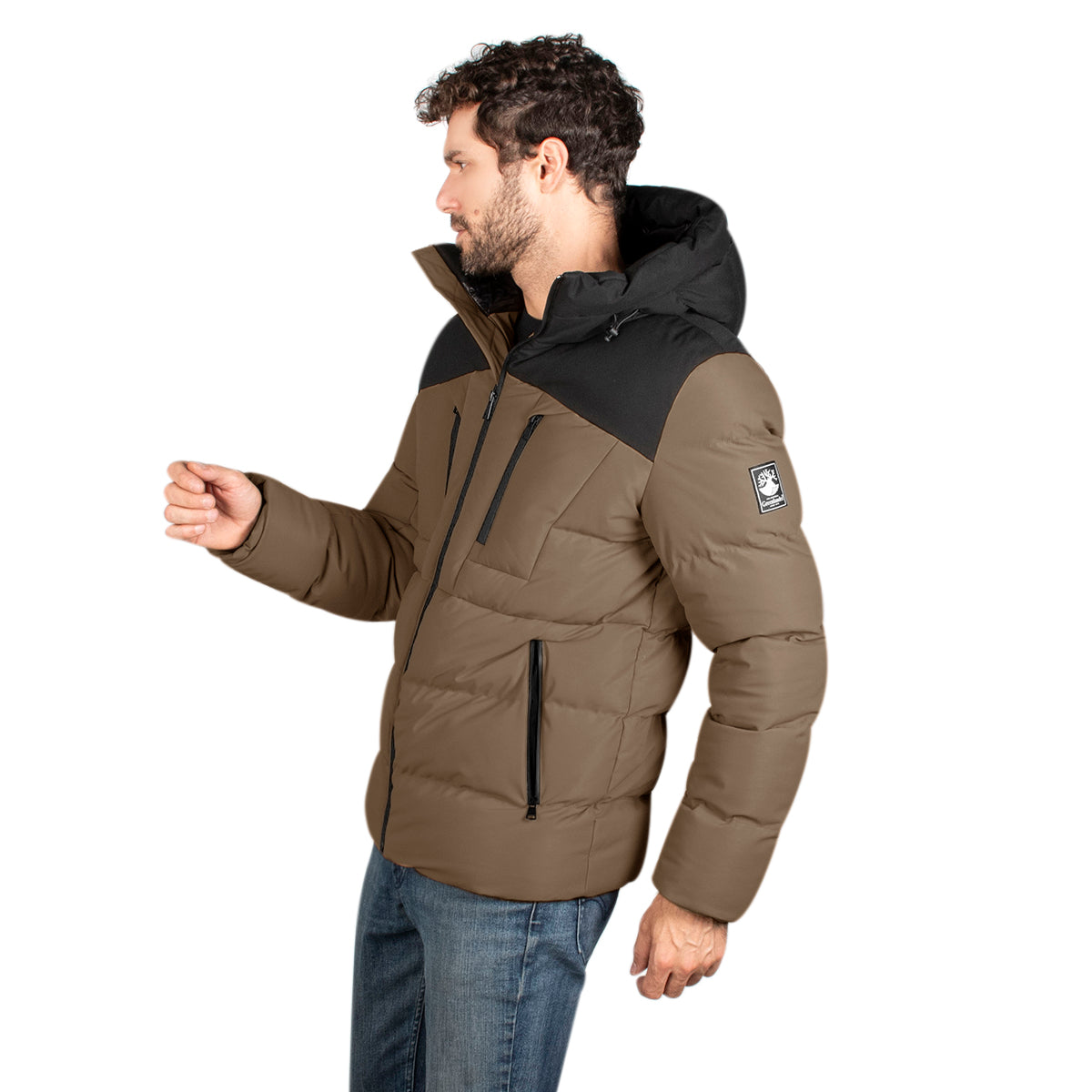 Foto 5 pulgar | Chamarra Greenlander Acolchada Premium Con Gorro Color Kakhi Para Hombre