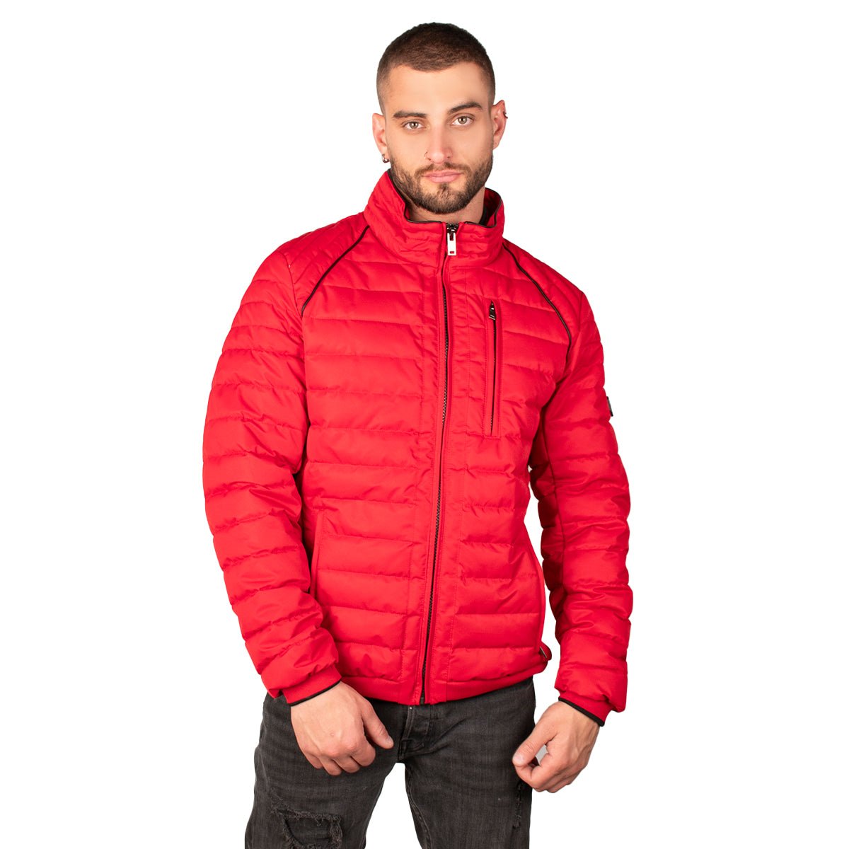 Chamarra Greenlander Lifestyle Capitonada Cuello Alto Para Hombre