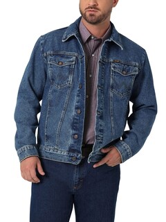 Foto 1 | Chaqueta Vaquera Wrangler Con Corte Vaquero, Estilo Western, Sin Forro, Para Hombre, Lavada A La Piedra - Venta In