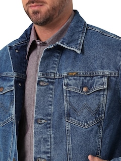 Foto 2 | Chaqueta Vaquera Wrangler Con Corte Vaquero, Estilo Western, Sin Forro, Para Hombre, Lavada A La Piedra - Venta In