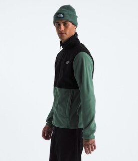 Foto 2 | Chaqueta Polar The North Face Glacier Para Hombre Duck Green/tnf Black - Venta Internacional.