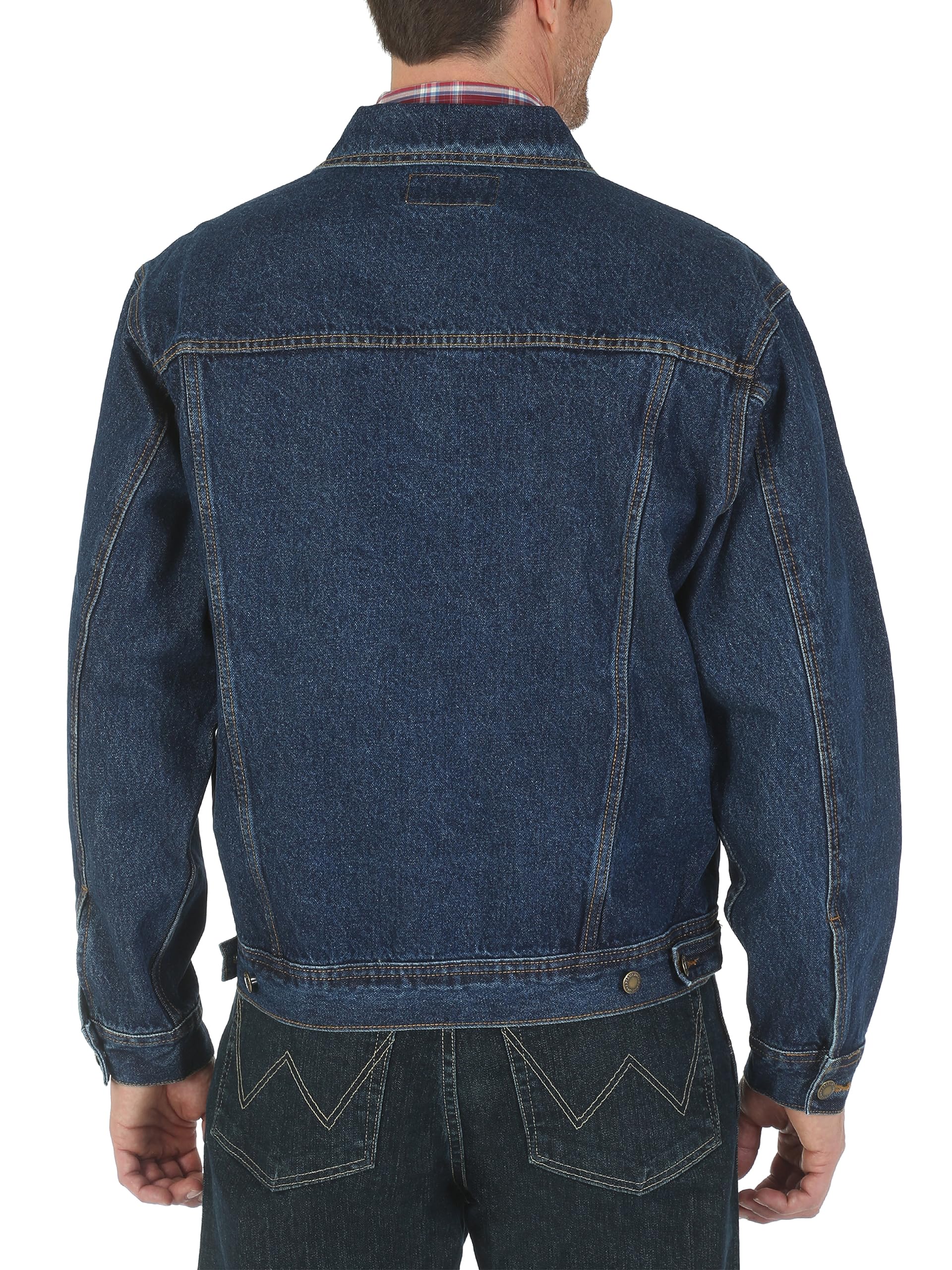 Foto 3 pulgar | Chaqueta Wrangler De Mezclilla Sin Forro Para Hombre, Talla Xxl, Color Añil - Venta Internacional.
