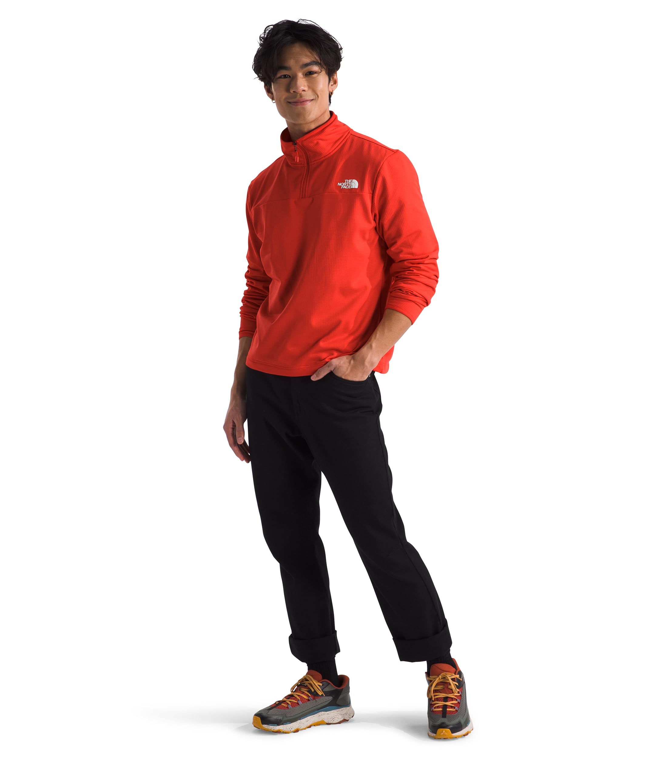 Foto 2 | Chaqueta Polar The North Face Cedar Trail Para Hombre - Crimson - Venta Internacional.