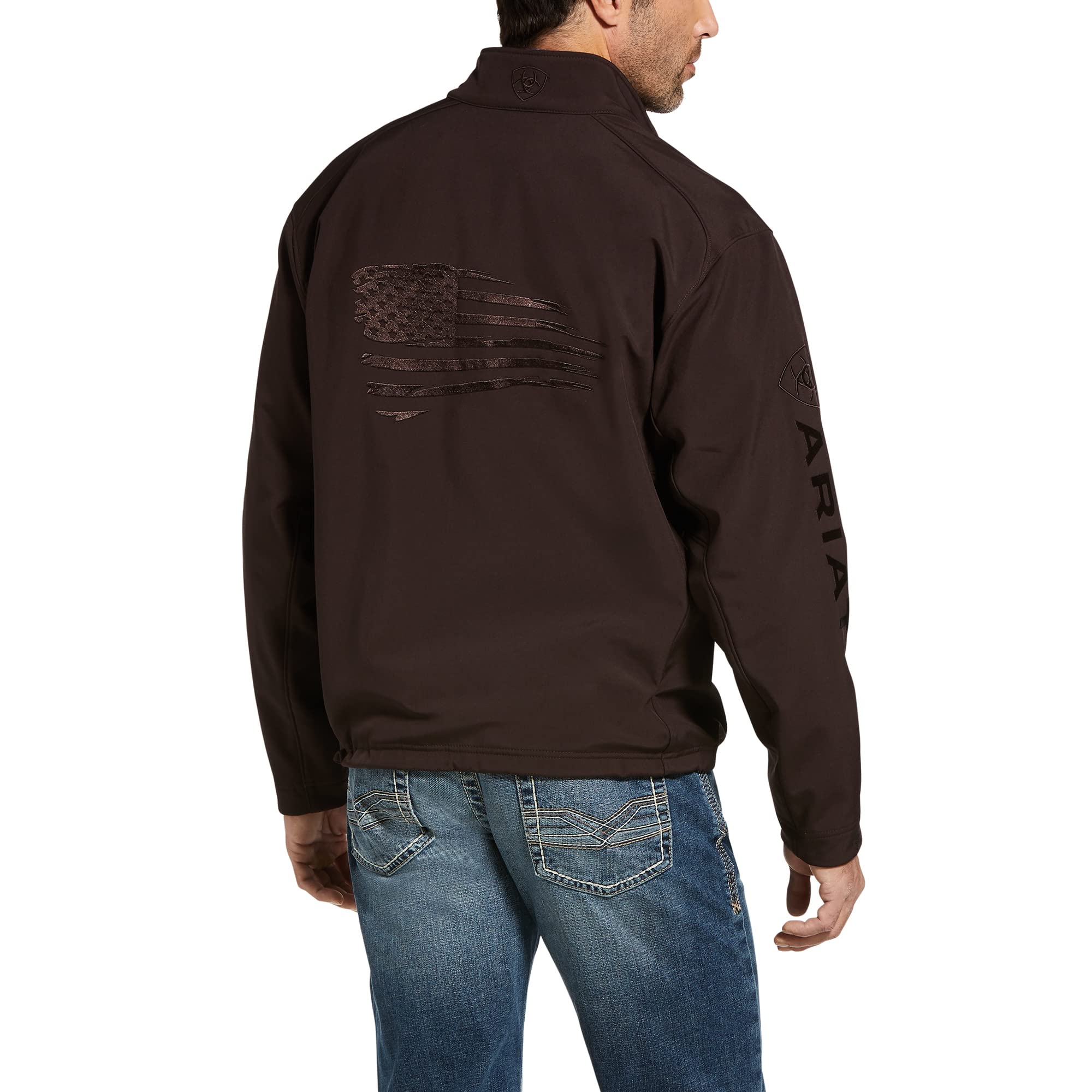 Chaqueta Ariat Logo 2.0 Patriot Softshell Resistente Al Agua Para Hombre - Venta Internacional.