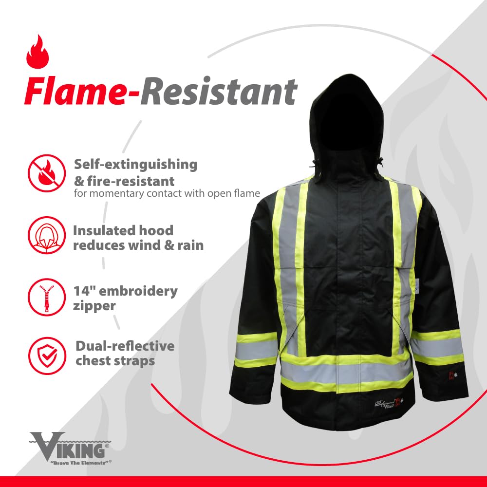 Foto 4 pulgar | Chaqueta Viking Professional Insulated Journeyman 300d Negra - Venta Internacional.