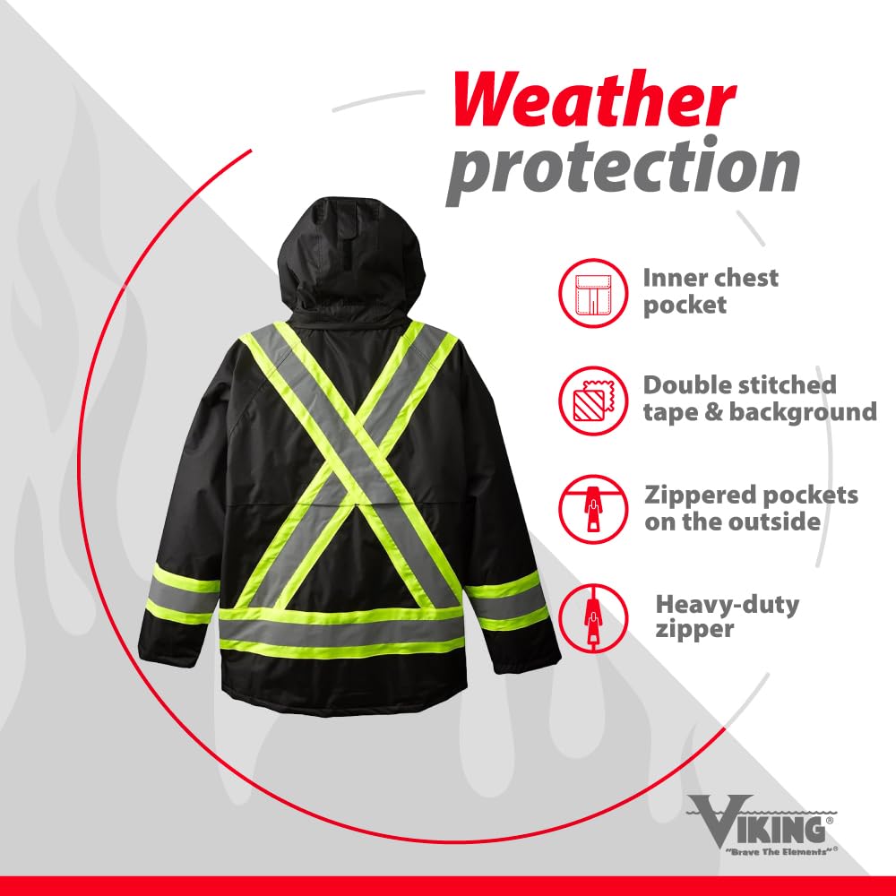 Foto 6 pulgar | Chaqueta Viking Professional Insulated Journeyman 300d Negra - Venta Internacional.