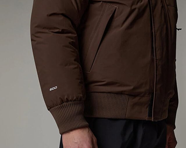 Foto 2 | Chaqueta The North Face Mcmurdo Bomber Para Hombre, Color Marrón Ahumado - Venta Internacional.