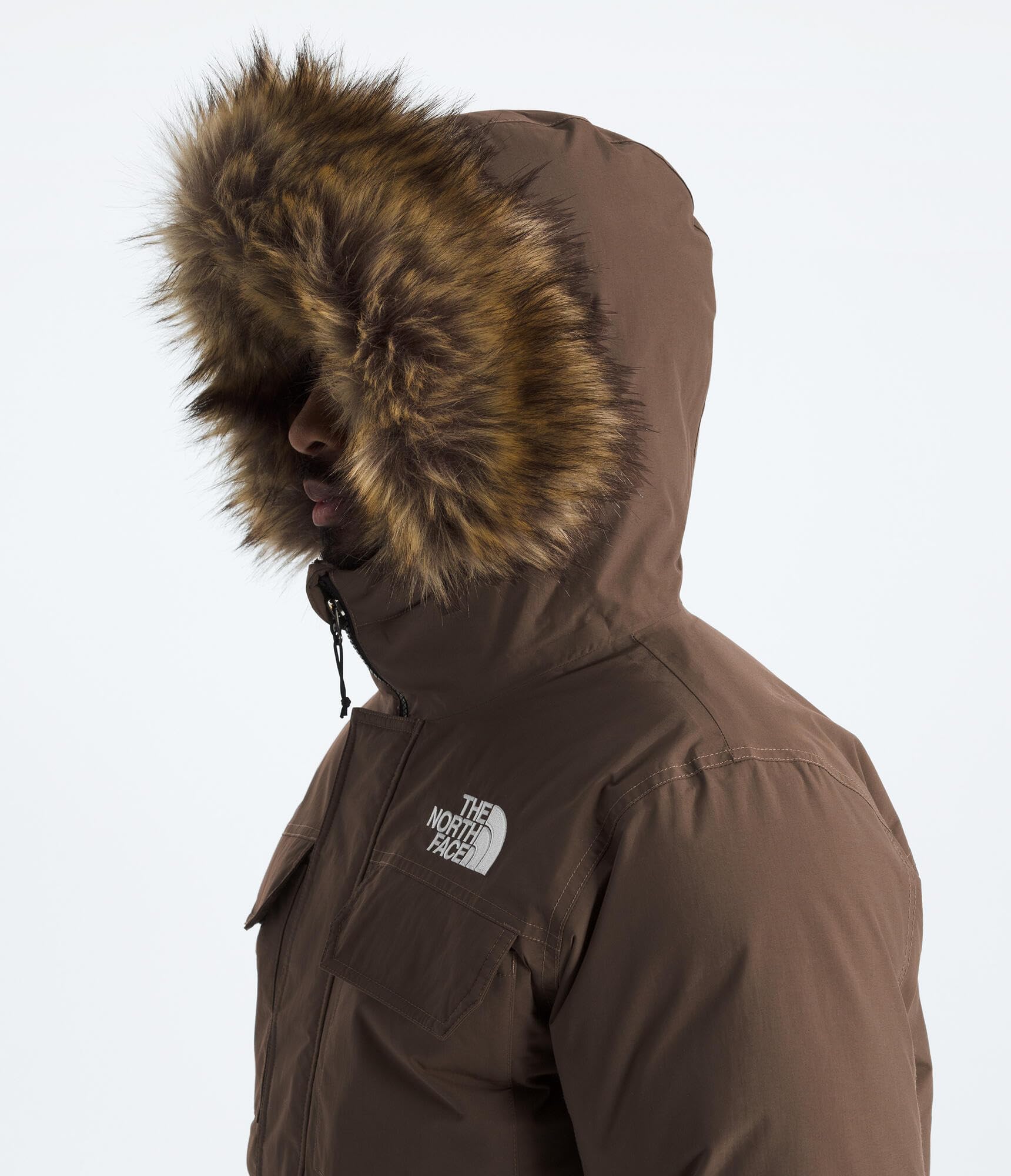 Foto 6 | Chaqueta The North Face Mcmurdo Bomber Para Hombre, Color Marrón Ahumado - Venta Internacional.