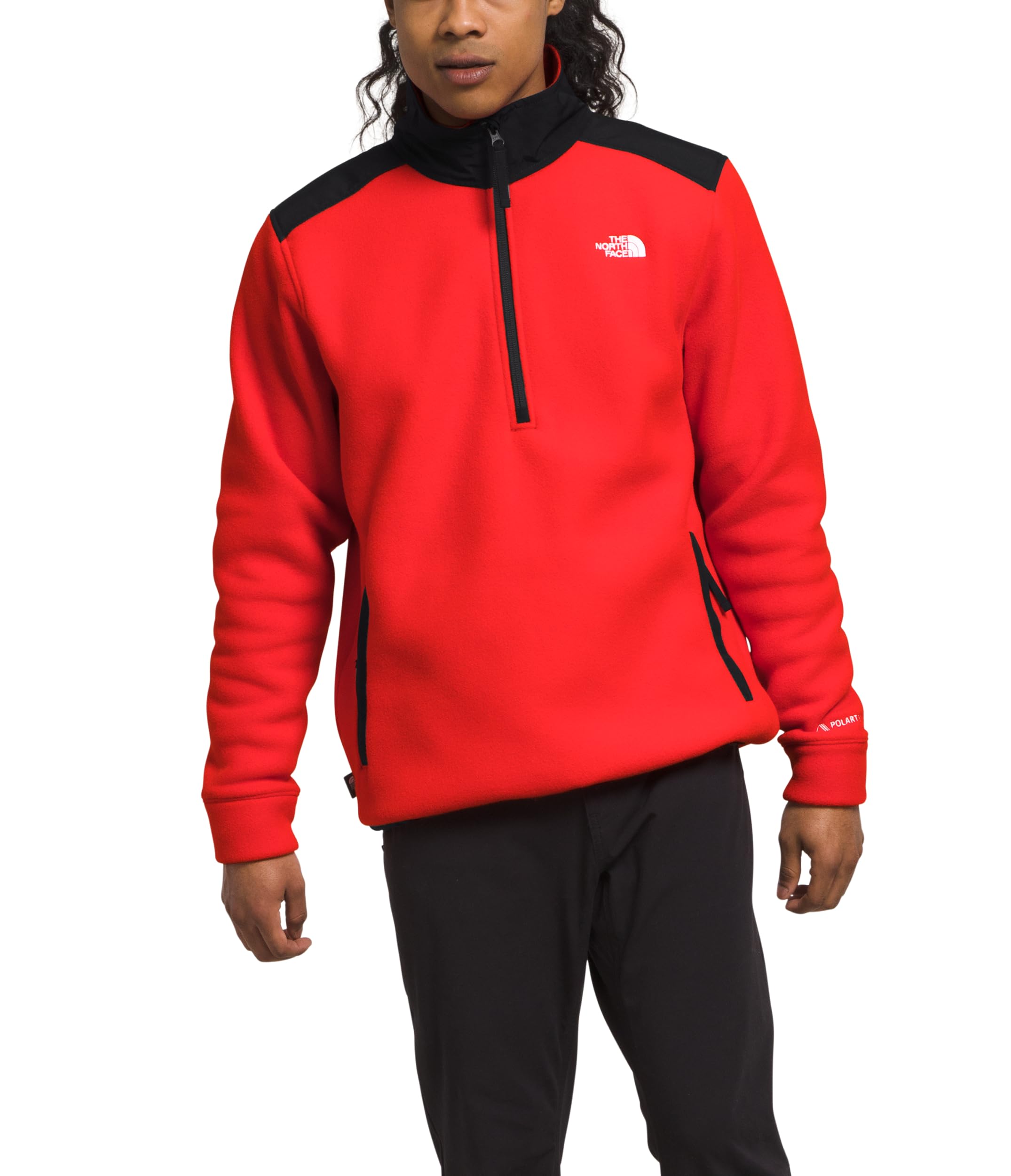 Foto 2 pulgar | Chaqueta The North Face Alpine Polartec 200 ¼ Con Cremallera - Rojo/negro - Venta Internacional.