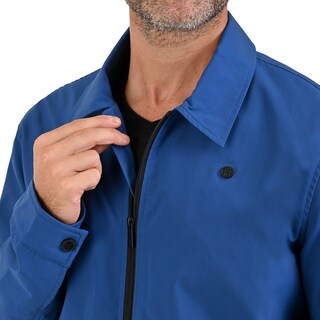 Foto 5 | Perry Ellis Chamarra Azul Casual Y Ligera Para Caballero Con Cuello Camisero.