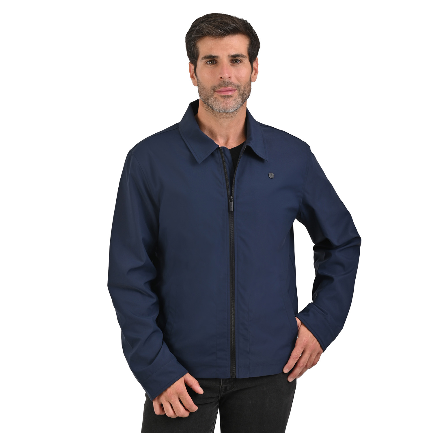 Foto 1 | Perry Ellis Chamarra Casual Y Ligera En Color Marino Para Caballero.