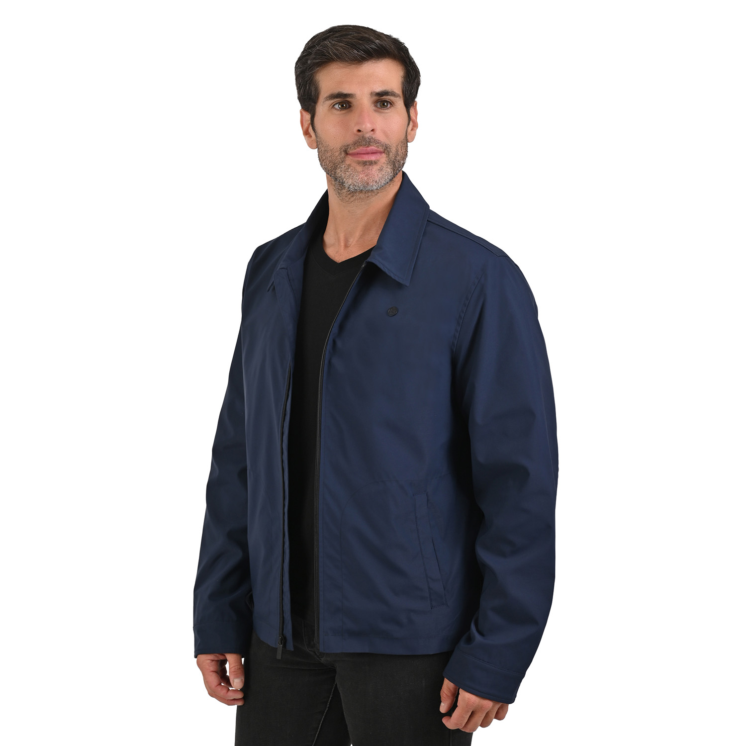 Foto 2 | Perry Ellis Chamarra Casual Y Ligera En Color Marino Para Caballero.