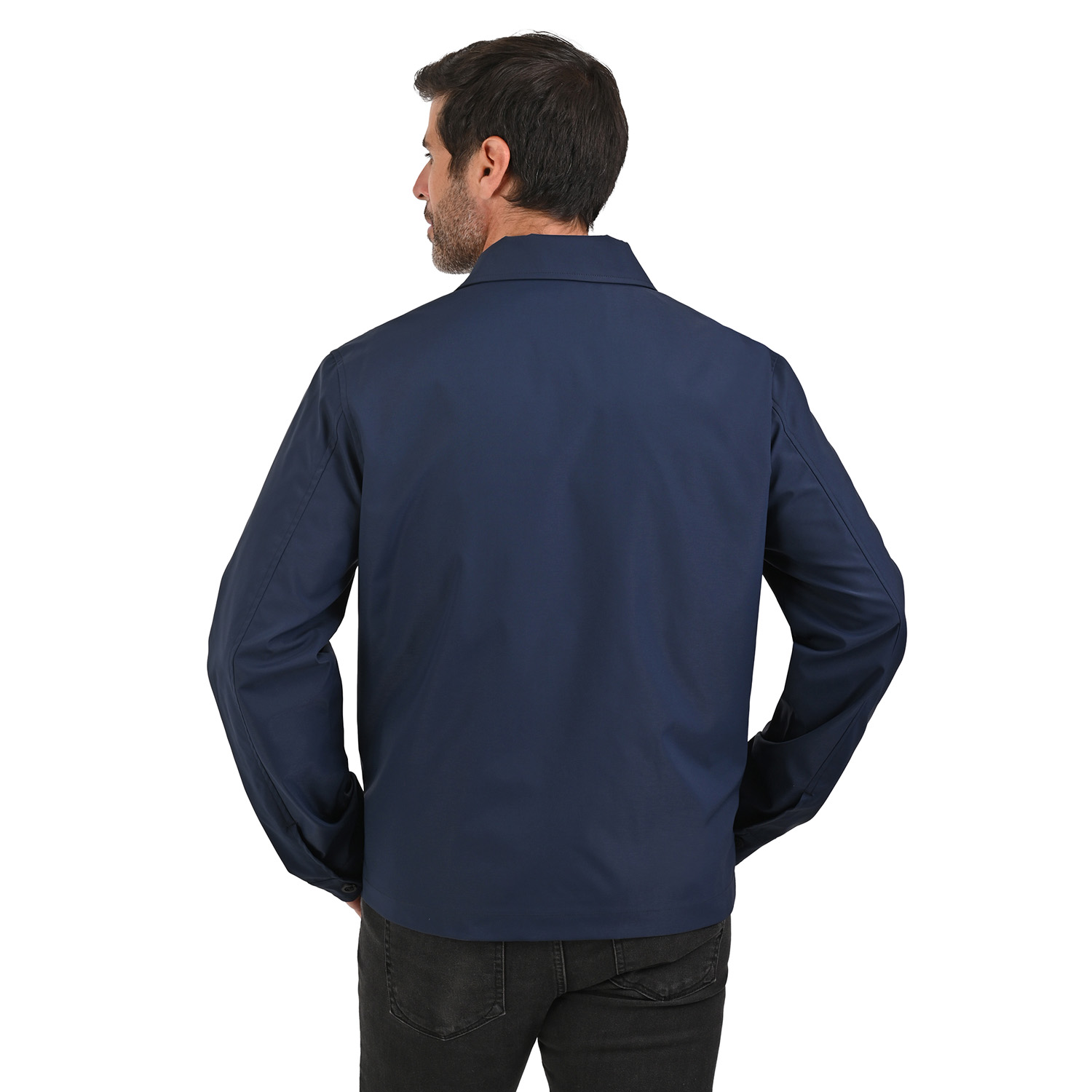 Foto 5 pulgar | Perry Ellis Chamarra Casual Y Ligera En Color Marino Para Caballero.