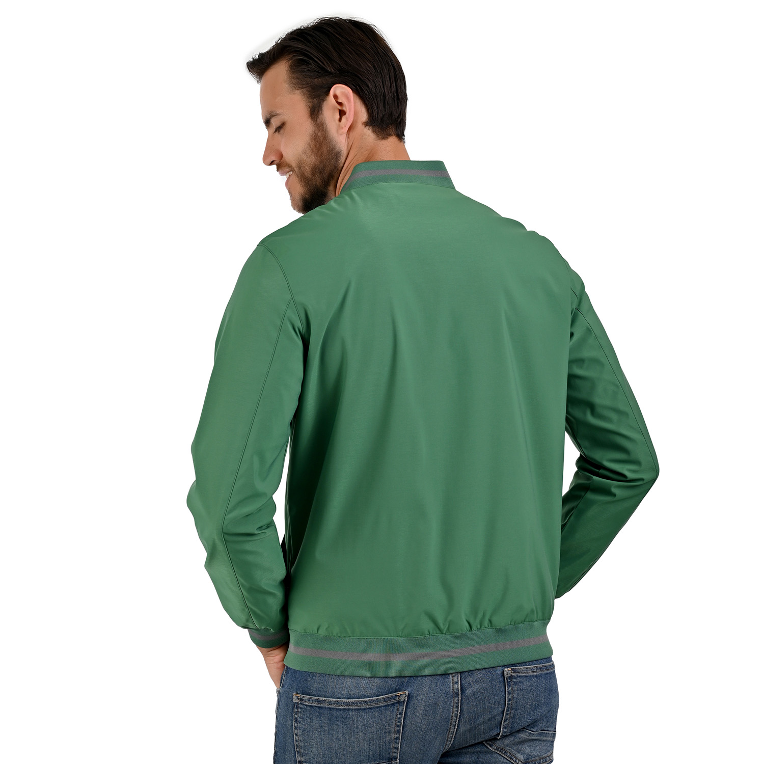 Foto 5 pulgar | Lee Chamarra Tipo Bomber Casual Para Caballero En Color Verde.